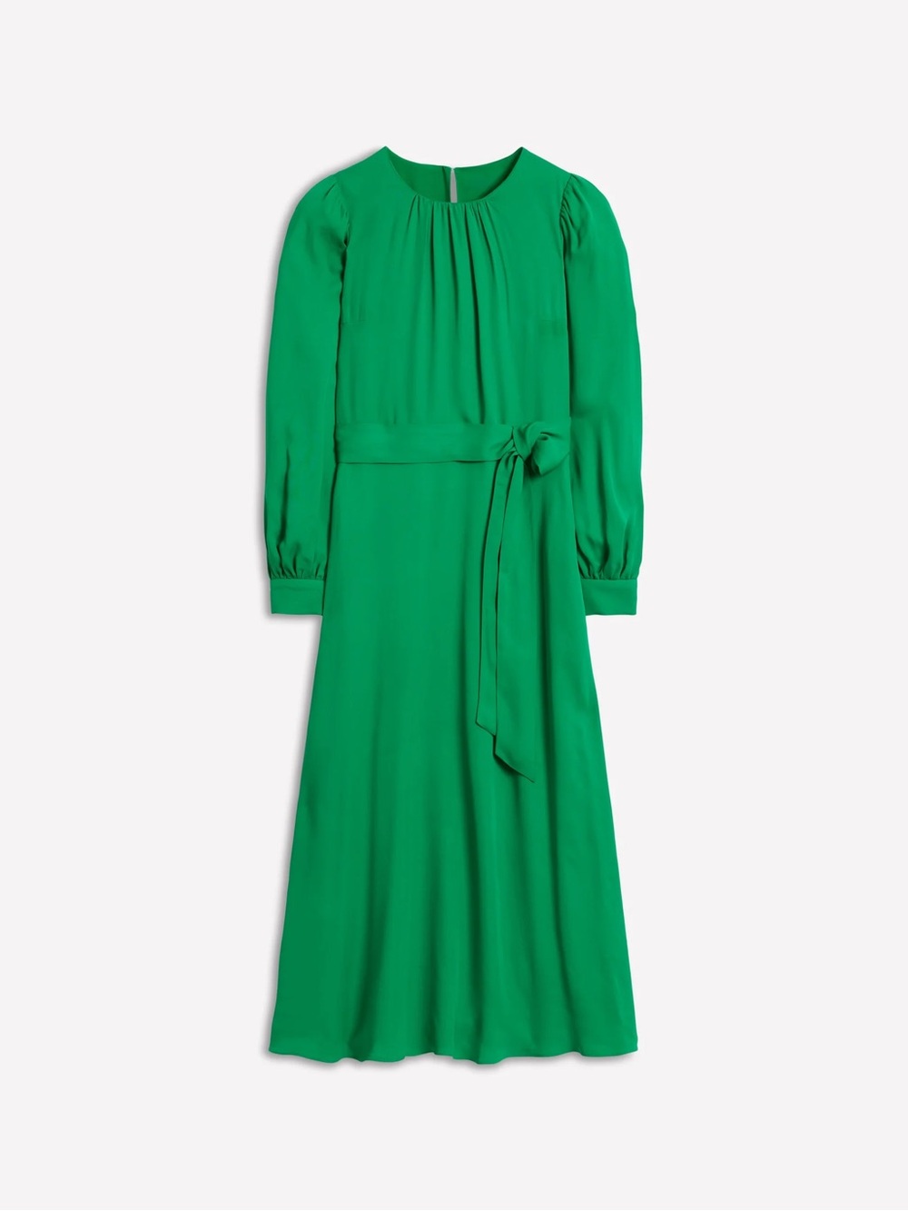 Boden blouson sleeve‎ midi dress 6 emerald green